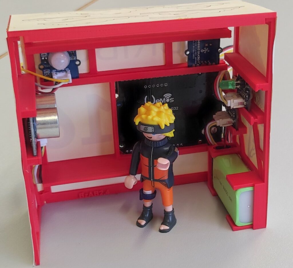 Abribus assemblage terminé avec Naruto !